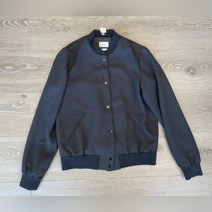 Aritzia Wilfred Poussin Bomber Jacket Black
